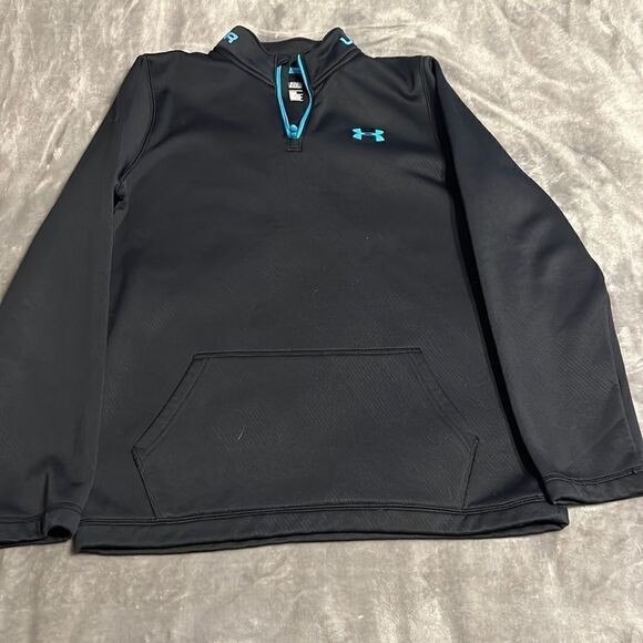 Youth XL UA ColdGear 3/4 Zip Sweatshirt - Picture 1 of 6
